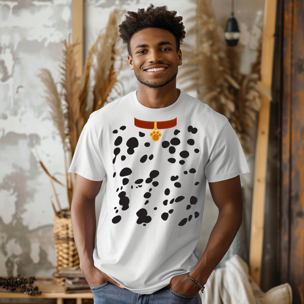 Dalmatian Halloween Costume T-Shirt for Adults